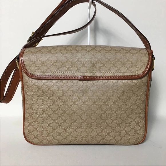 Celine Tan and Brown Crossbody Bag - Picture 3 of 11